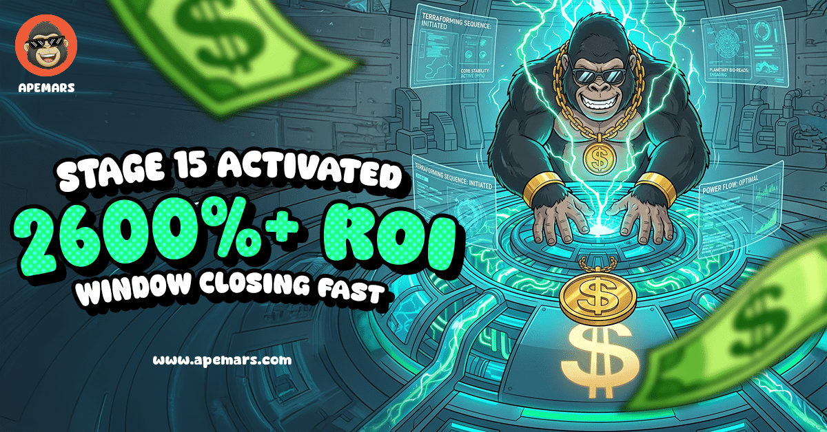 Enjin Surges, Algorand Slides 10%, APEMARS Roars With Over 23B Tokens Sold and 2600% ROI as Best Crypto to Buy Today as Liquidity Rotates = The Bit Journal