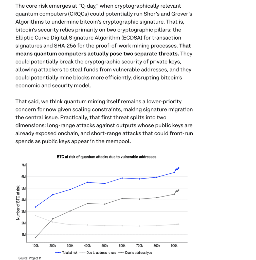 Quantum Crypto Upgrade Quantum Crypto Upgrade 2026: Coinbase research report on quantum threat to blockchain.