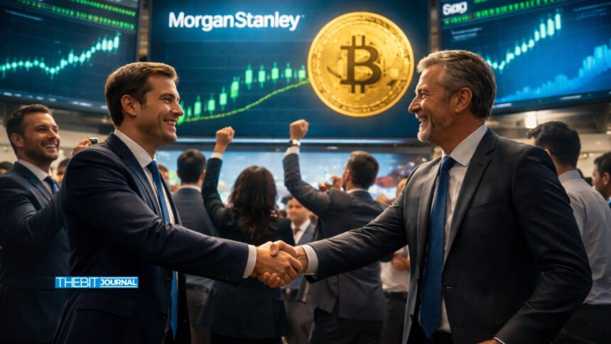 Morgan Stanley Bitcoin ETF Tops Rival After 6-Day Inflow Run