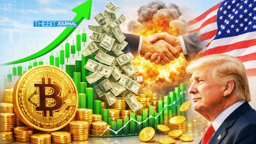 Crypto Market Cap Surges $120B as Bitcoin Jumps After Trump Ceasefire 7 Bitcoin price surge