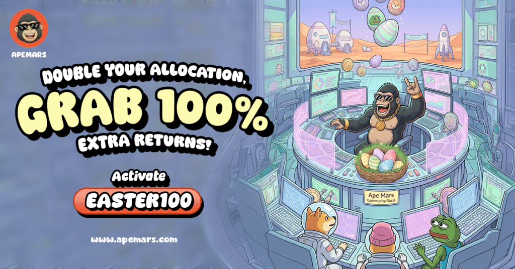 APEMARS Drives Next 100x Crypto Momentum With EASTER100 Bonus Code as Stellar and Solana Surge = The Bit Journal