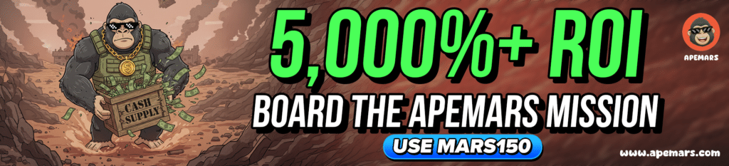 Early Crypto Presales Trigger Explosive Shift As APEMARS Leads Top 10 Meme Coins 2026 Market Evolution Cycle = The Bit Journal