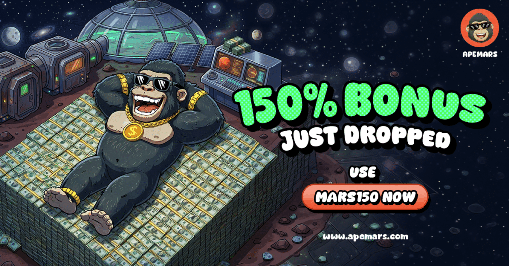 Top Meme Coin to Buy Today: Can APEMARS Bonus Code MARS150 Make It the Best 100x Coin as Shiba Inu and Dogecoin Trend Slows? = The Bit Journal