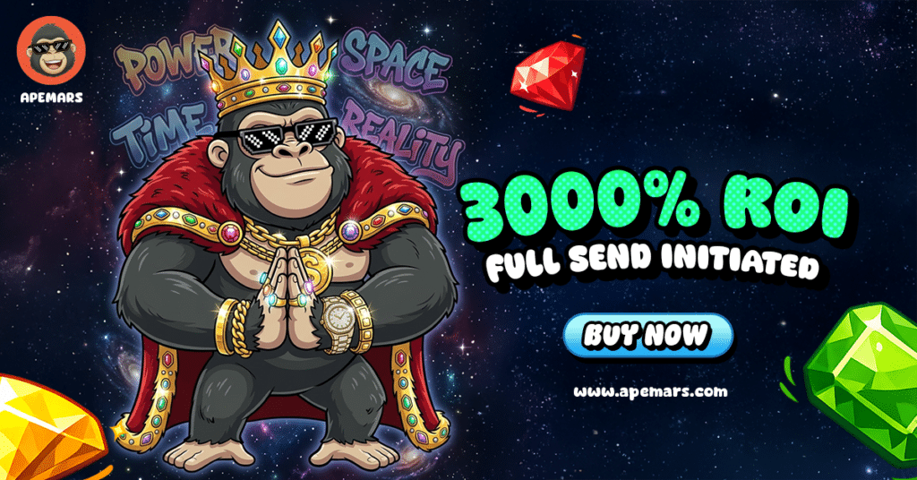 Skipped Cardano And Chainlink? APEMARS Stage 14 Presale Ending Soon: Grab the Next 1000x Crypto Opportunity For Over 3,090% ROI 2 Skipped Cardano And Chainlink? APEMARS Stage 14 Presale Ending Soon: Grab the Next 1000x Crypto Opportunity For Over 3,090% ROI = The Bit Journal