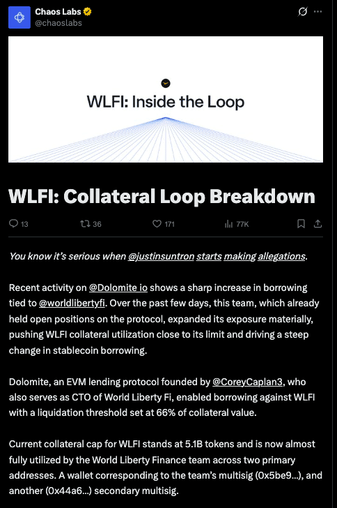 WLFI Token Crisis Deepens as $700M Loss and Justin Sun Clash Expose DeFi Risks 10 WLFI Token Crisis Deepens as $700M Loss and Justin Sun Clash Expose DeFi Risks