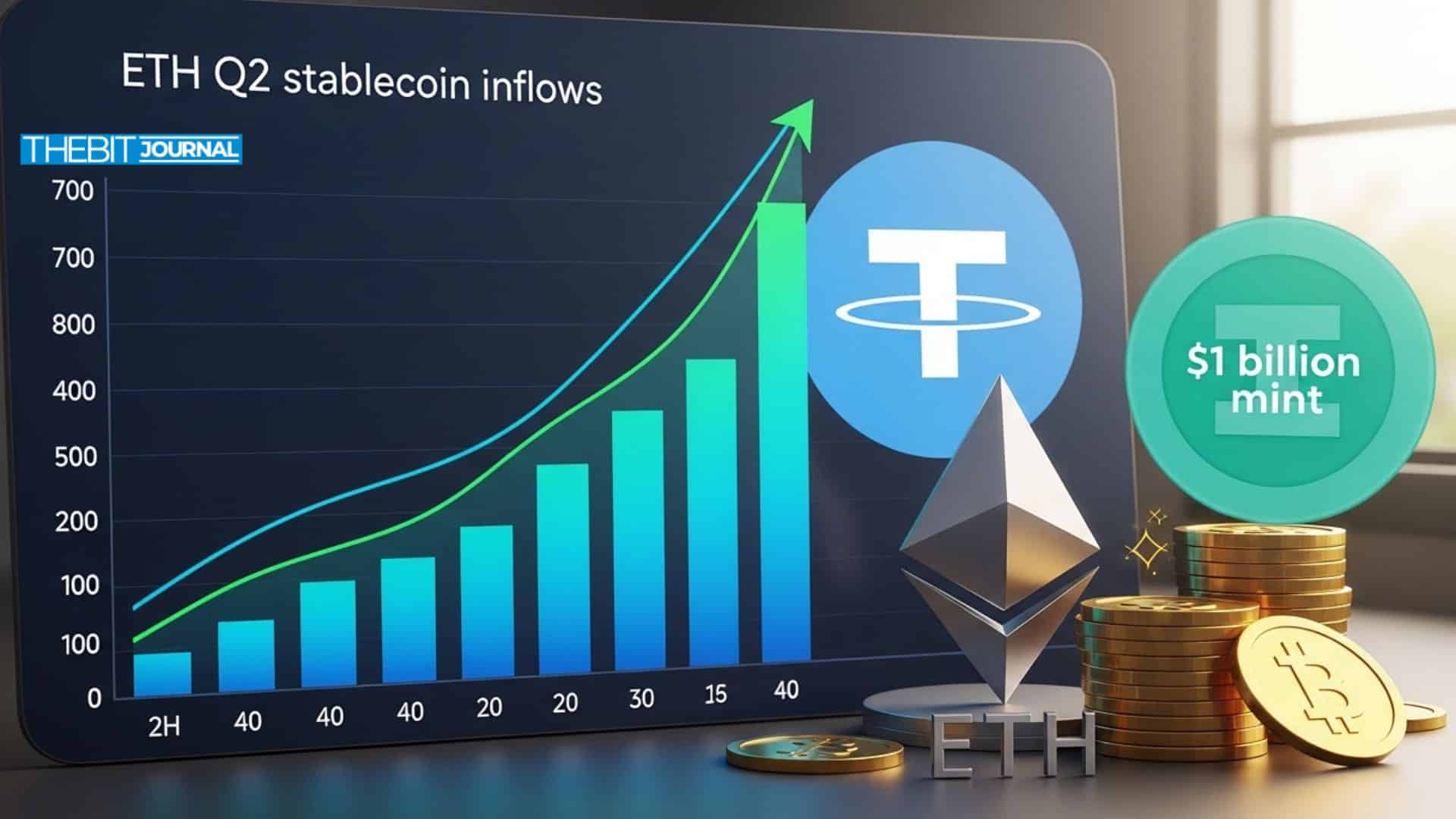 Ethereum Stablecoin Inflows Surge: Does Tether’s $1B Mint Signal a Stronger Q2 for ETH?