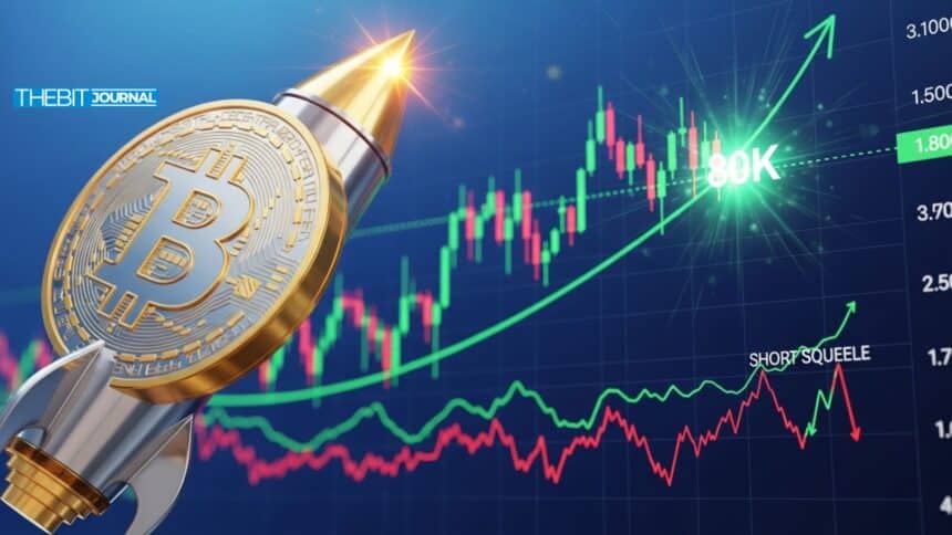 Bitcoin Price Prediction: Ceasefire Rally Puts $80K in Focus as Short Squeeze Builds