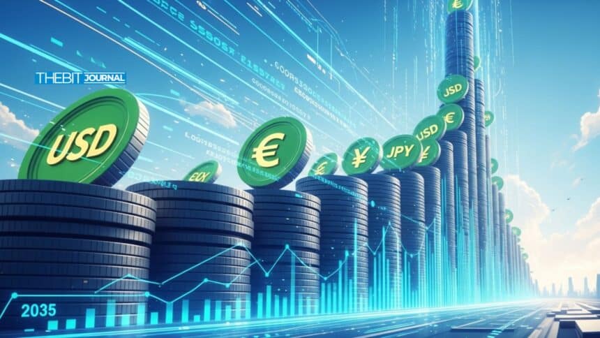 Stablecoin Volume Forecast Shows Potential Surge to $1.5 Quadrillion by 2035