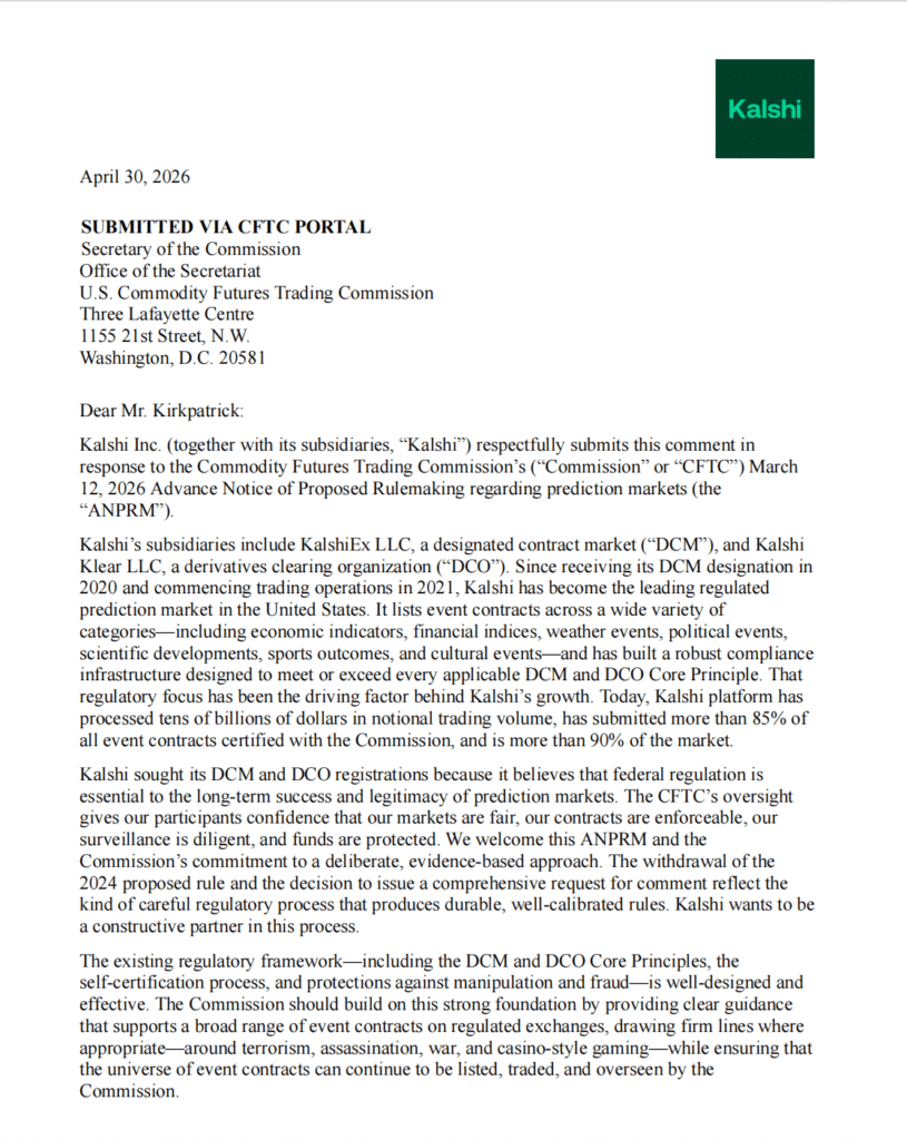 CFTC prediction market rules proposal Federal Register notice 2026