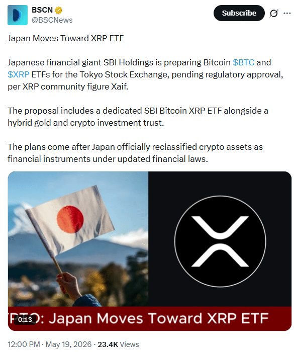 Japan XRP ETF 
