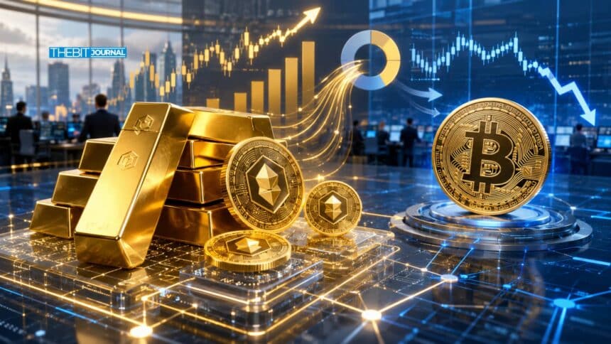 Why $90B Tokenized Gold Volume Signals Caution for Bitcoin Bulls