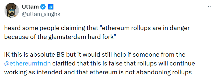 Ethereum price