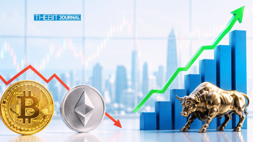 Crypto Market Outlook Weakens as BTC and ETH Stall Despite Record Stocks 7 Bitcoin and Ethereum