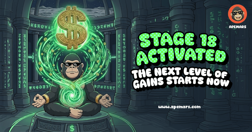Watched Sui and Hedera Explode? APEMARS Entry in Stage 18 at $0.000288160 Sparks Best Crypto Presale Surge = The Bit Journal