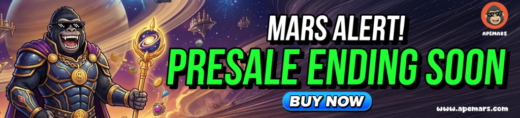 Skipped MemeCore and PENGU's Breakouts? APEMARS Records 30.5B Tokens Sold as the Next Crypto to Hit $1 = The Bit Journal