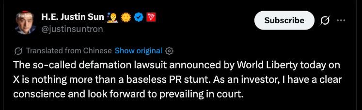 Justin Sun vs WLFI: $75M Legal War Over Frozen Tokens Explained 9 Justin Sun WLFI Lawsuit