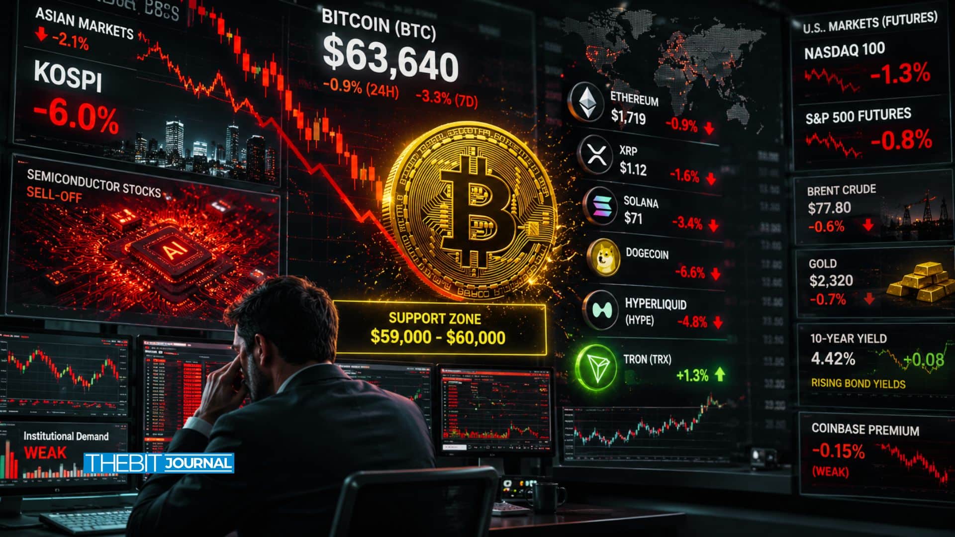 Bitcoin Price Drops Under $63,000 Amid Broader Tech Market Selloff 9 crypto market
