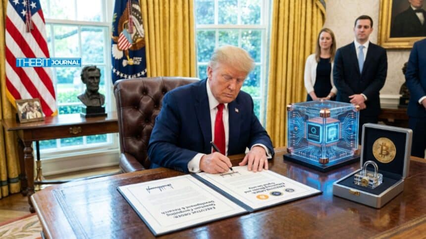 Trump Signs Dual Executive Orders as Quantum Computing and Bitcoin Security Return to Spotlight