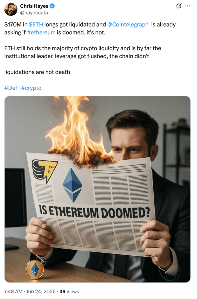 Ethereum Price Crashes as $170M in Long Positions Vanish During Market Selloff 9 Ethereum liquidations surge as ETH price faces pressure. Source X