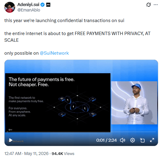 Sui Privacy Upgrade