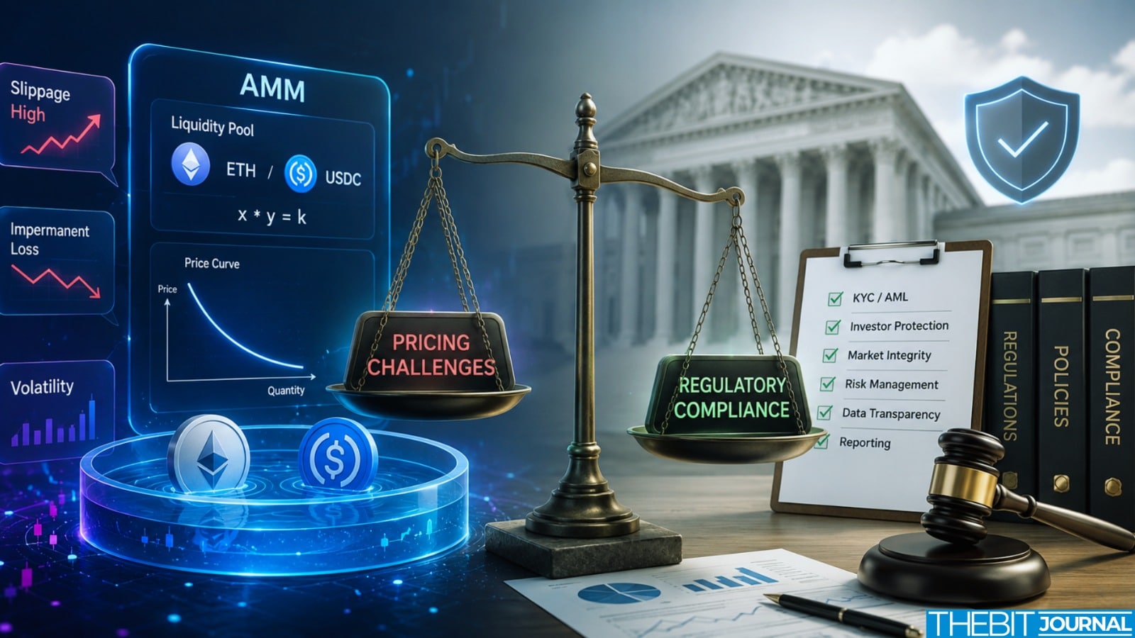 Tokenized Stocks Could Benefit as SEC Targets Rules Limiting DeFi Trading 2 AMM Pricing Challenges Regulatory Compliance
