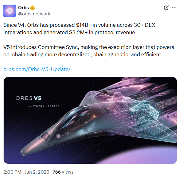 Orbs V5 Upgrade