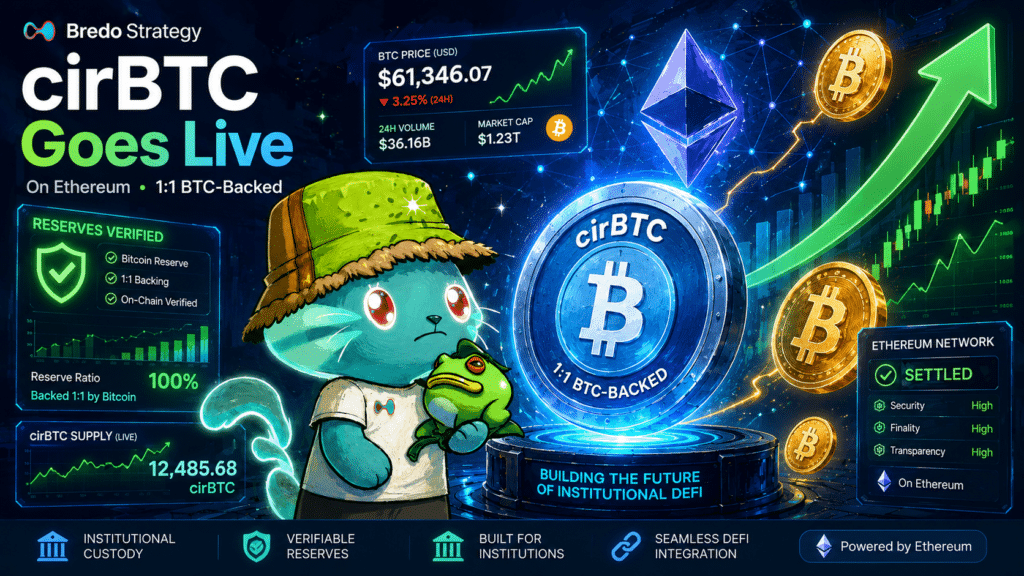 Circle Wrapped Bitcoin’s 2026 Growth Strategy Targets Institutional DeFi 5 X post image showing a crypto chart and market-related commentary on Bitcoin price movement.