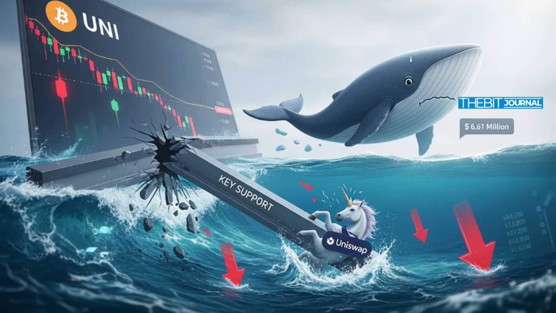 UNI Price Breaks Critical Support After Whale Dumps 2.16M Tokens 8 UNI Price Breaks Key Support After $6.61 Million Whale Sale