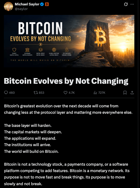 Michael Saylor Says Bitcoin Institutional Adoption Will Define the Next Decade