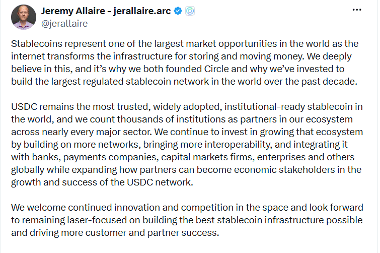 Circle shares