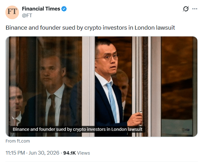 Binance UK Lawsuit Seeks £150M Over Unregulated Crypto Derivatives 8 Binance UK lawsuit