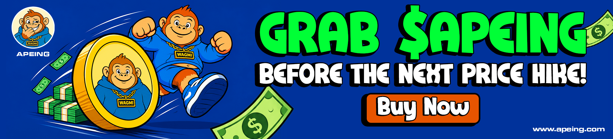 Best Meme Coin to Buy Now: Apeing’s Stage 5 Presale Moves Toward Next Price Jump - SHIB and WIF Heat Up 8 image2.png