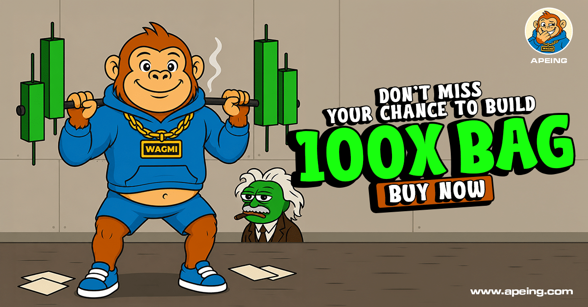 From $0.0004 to $0.01? Top Meme Coin to Buy: Apeing Sparks 100x Crypto Buzz as Dogecoin and Fartcoin Move 5 Apeing
