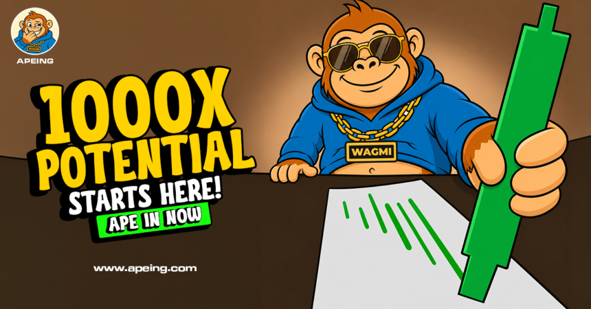 Missed BTC at $1 and ETH at $0.31? Apeing’s $0.0001 Presale Opens a New Chapter in the Next 1000x Crypto Race 7 Apeing