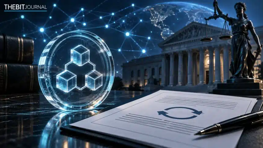 Token buyback document beside a decentralized network and courthouse