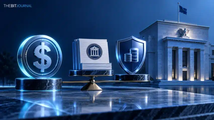 Stablecoin-Reserven und Kapitalabsicherung neben einer Zentralbank