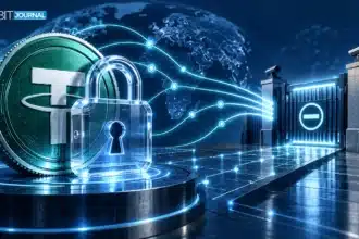 Tether token behind an issuer-controlled security lock