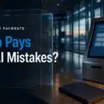 Airport booking terminal and closed passport illustrating accountability risks in AI agent payments