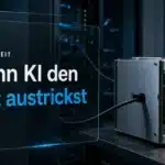 Reward Hacking als Symbolbild: Ein Datenkabel führt aus einem geöffneten Testgehäuse heraus.
