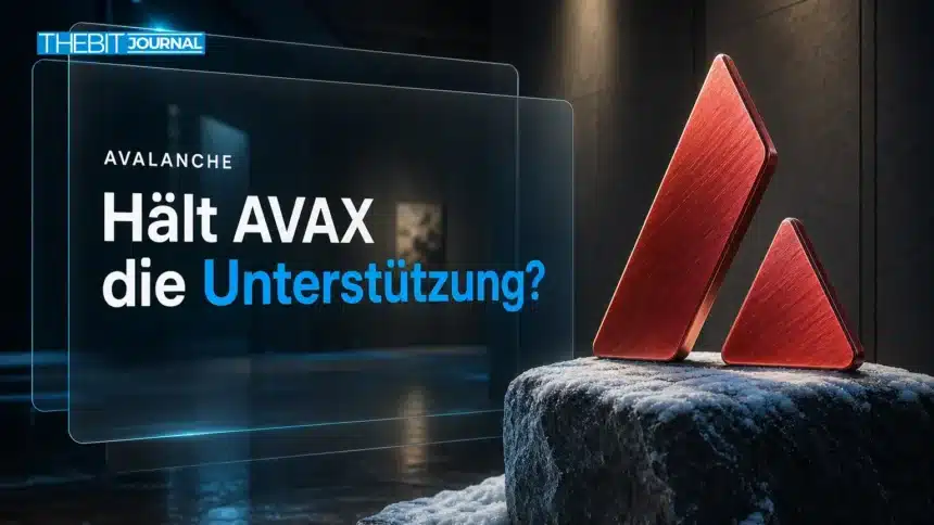 Avalanche Prognose 2026: AVAX-Szenarien, wichtige Kursmarken und Risiken 7 Avalanche Prognose 2026: gebürstete Metallskulptur des AVAX-Dreiecks auf dunklem Granit