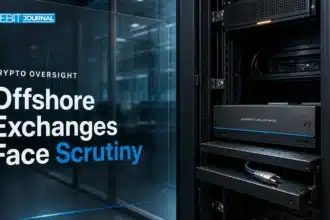 Illustrative server cabinet representing exchange security and Binance hack scrutiny