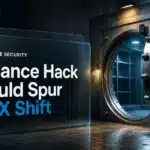 Open empty steel vault symbolising the Binance hack and a possible shift to decentralized exchanges