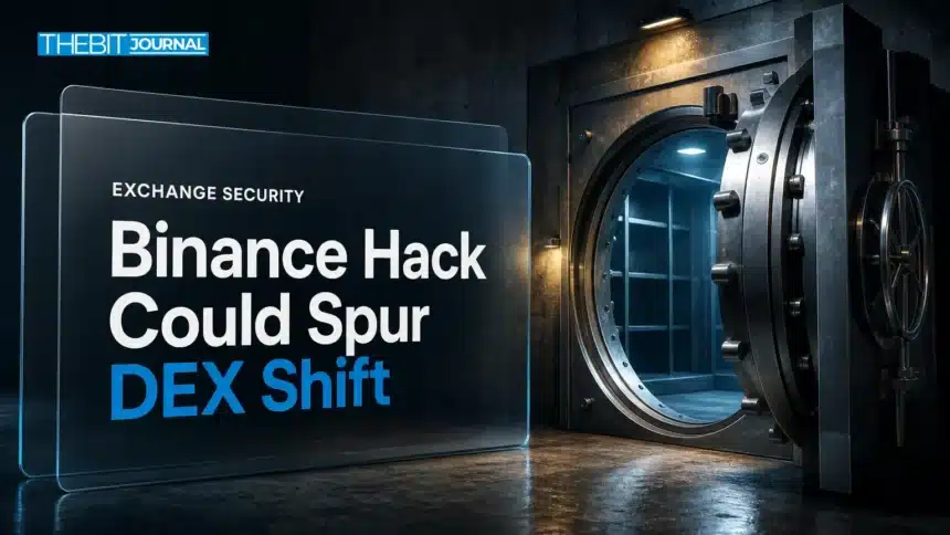 Binance Hack Could Accelerate Shift to DEXs, Standard Chartered Says 7 Open empty steel vault symbolising the Binance hack and a possible shift to decentralized exchanges