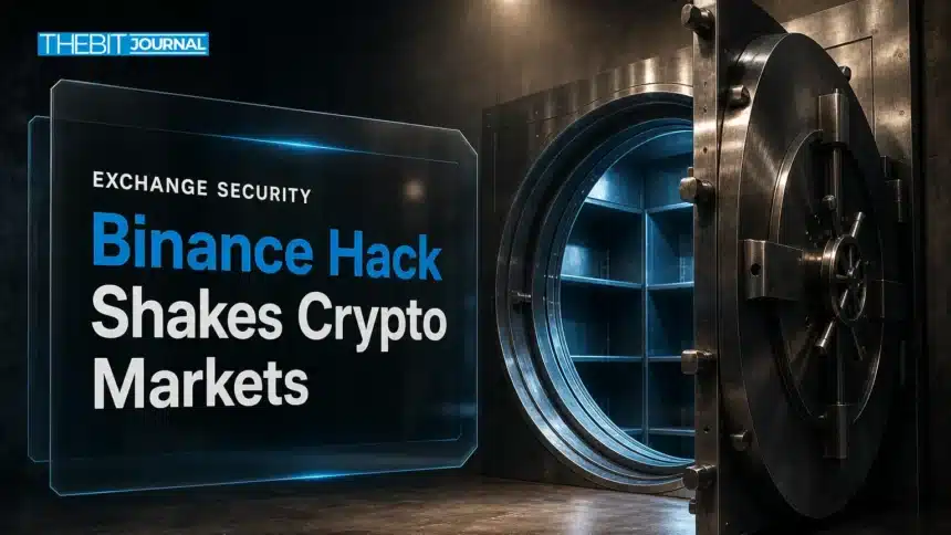 Binance Hack: Are Funds SAFU After the Record $6.3B Crypto Heist? 7 Half-open steel vault illustrating the Binance hack, the largest crypto theft on record