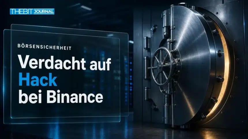 Binance Hack: Bis zu 5,9 Mrd. Dollar abgeflossen, womöglich Rekord 7 Offene Stahltresortür in einem dunklen Serverraum als Sinnbild für den Binance Hack und geleerte Hot Wallets