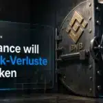 Stahltresortür mit BNB-Emblem als Symbol für die Reserve, mit der Binance die Verluste aus dem Binance Hack decken will