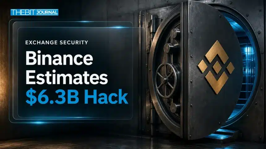 Binance Hack Estimated at $6.3 Billion as Bitcoin Briefly Slides to $76,300 7 Open steel vault door symbolising the Binance hack estimated at $6.3 billion