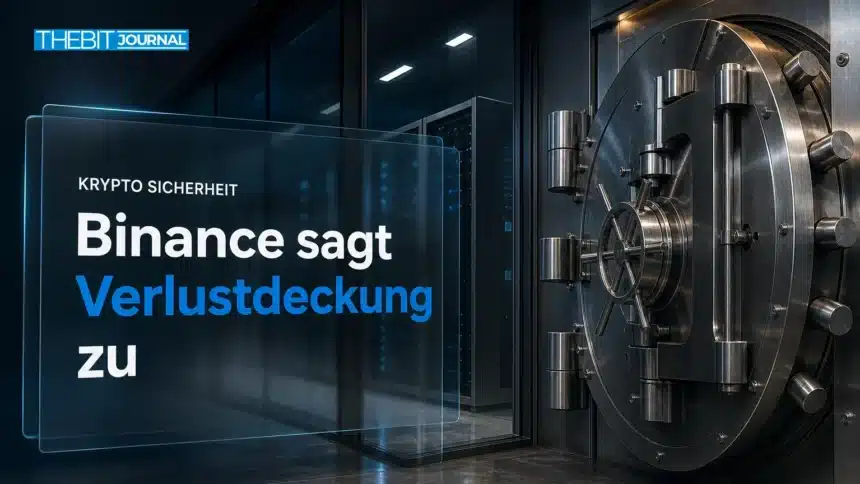 Stahltresor vor einem gläsernen Verwahrungsraum als Symbol für Börsensicherheit