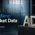 Conceptual ADA sculpture illustrating a guide to Cardano market data