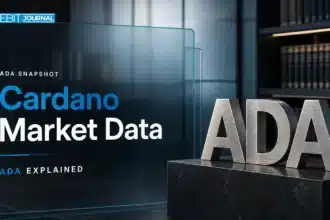 Conceptual ADA sculpture illustrating a guide to Cardano market data